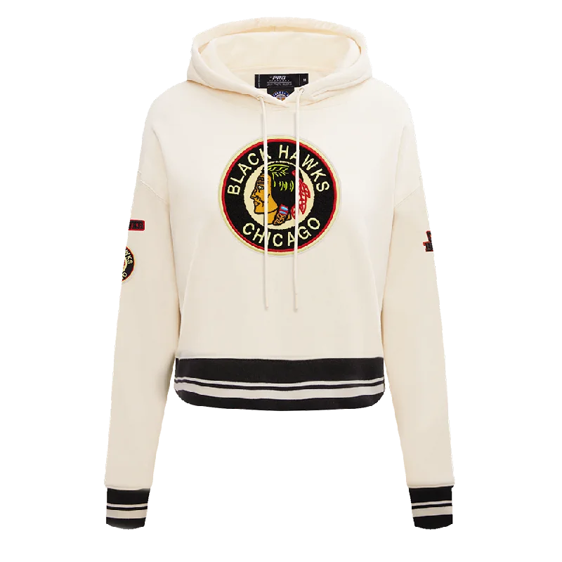 SUDADERA CON GORRO NHL CHICAGO BLACKHAWKS RETRO CLASSICS PARA MUJER Hoodie Sweatshirt for Fall