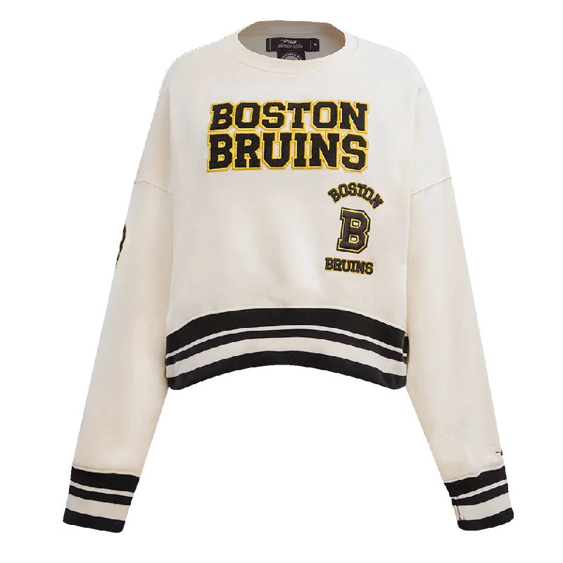 SUDADERA DE CUELLO REDONDO NHL BOSTON BRUINS RETRO CLASSICS PARA MUJER Printed Sweatshirt Hoodie