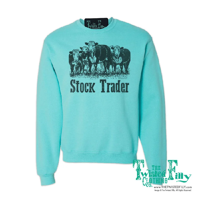 Stock Trader - Adult Unisex Sweatshirt - Assorted Colors Casual Hoodie Sweatshirt Look