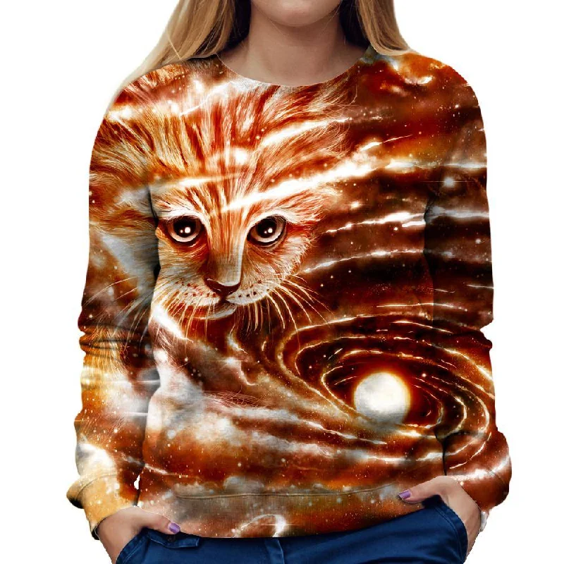 The Visiting Cat Womens Sweatshirt Cozy Sweatshirt Design