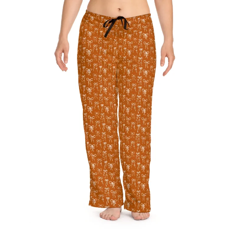 Longhorn Coquette Bow Patterned Women's Pajama Pants Cozy Hoodie Pullover