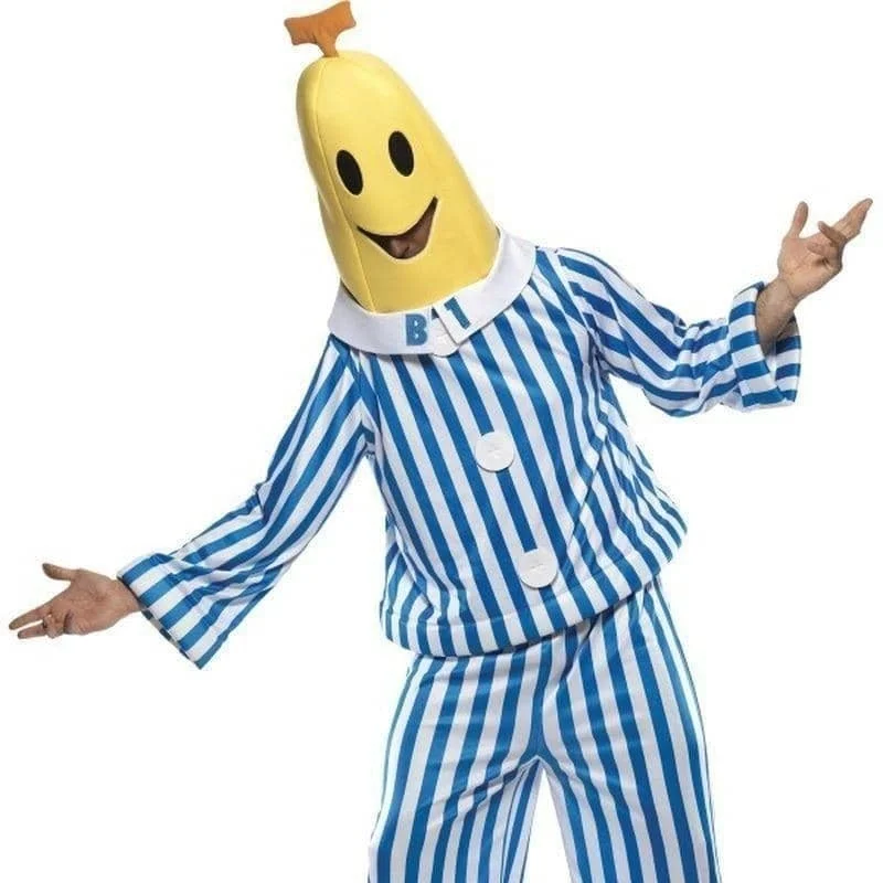 Bananas In Pyjamas Costume Adult Blue White Yellow Bridal pajama sets