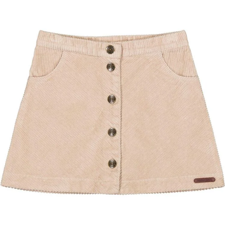 MARMAR NATURAL CORDUROY BUTTON DOWN SKIRT Silk unclassified skirts