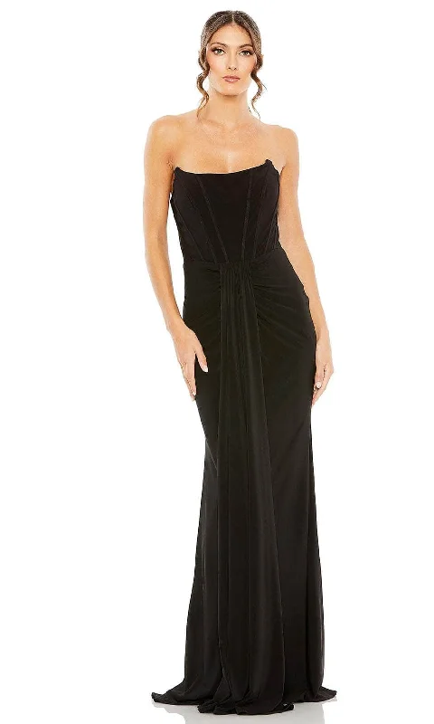 Ieena Duggal 13003 - Strapless Waist Detailed Evening Dress Halter party dresses