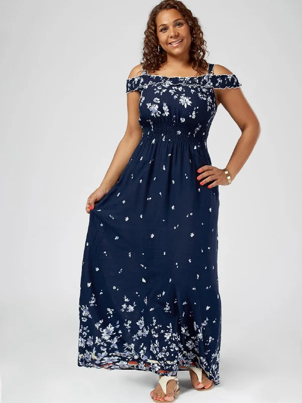 Women's Spring/Summer Casual Floral A-Line Long Dress Fashion-forward floral dresses