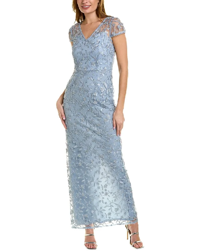 Adrianna Papell Embroidered Gown Everyday wear unclassified dresses