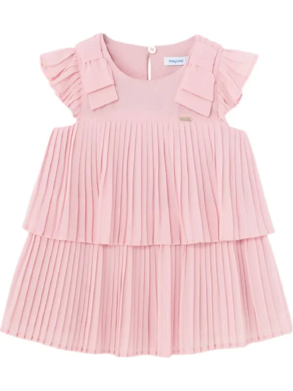 Baby's Dahllia Pleated Dress In Pink Luxury unclassified dresses