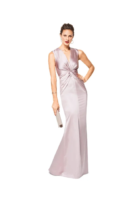 BD6442 Evening Dress Pattern | V Neck A-line unclassified dresses