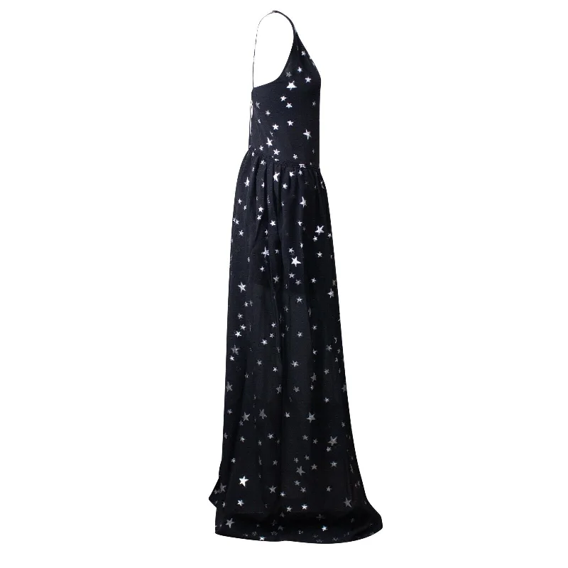 Black Stars Fil Coupe Halter Dress Designer unclassified dresses