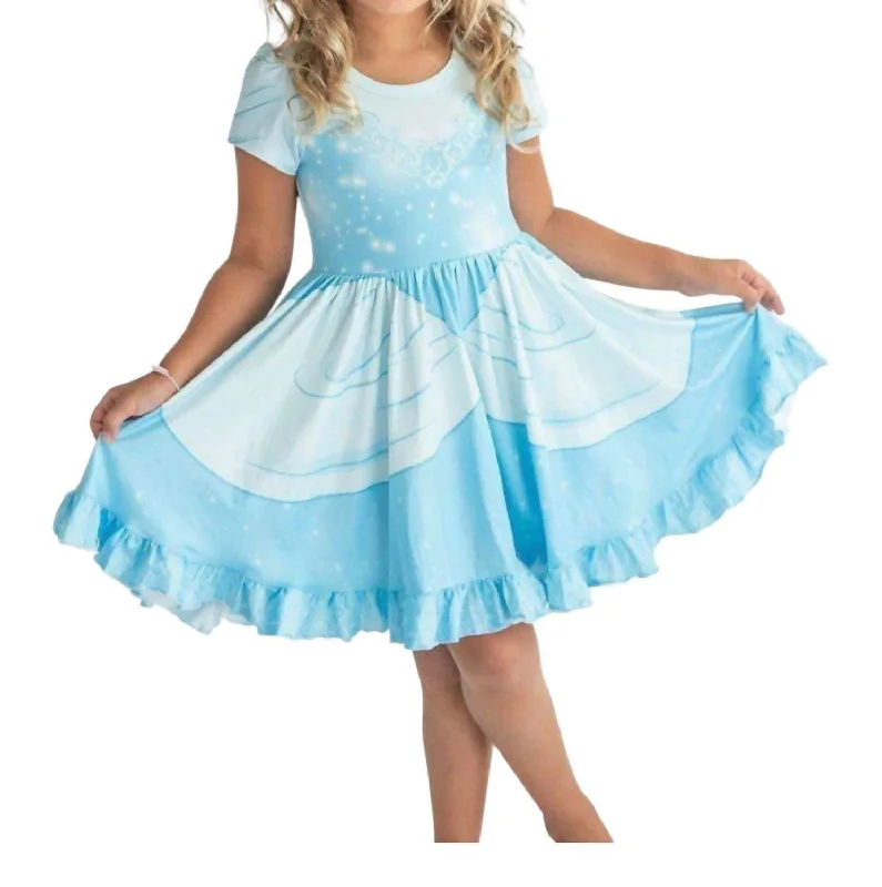 Cinderella Princess Twirl Dress In Light Blue Casual unclassified dresses