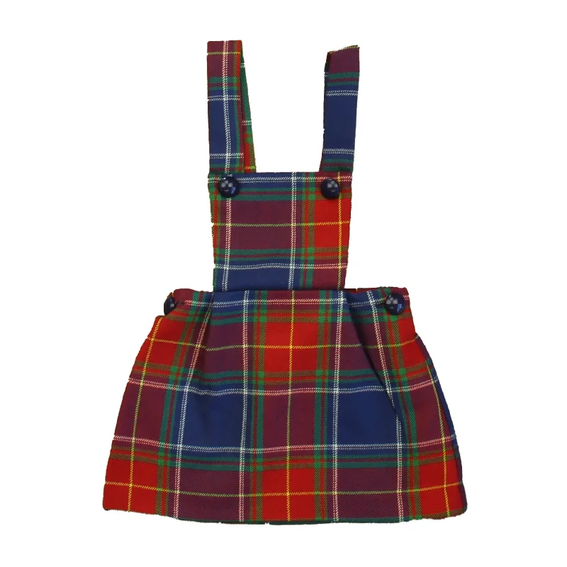 Classic Prep Girls Scottish Tartan Dress Engagement unclassified dresses