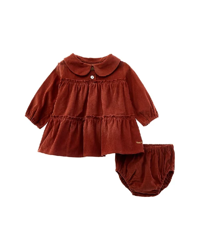 Coco Au Lait Baby Micro-Corduroy Dress Minimalist unclassified dresses