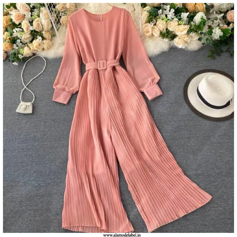 Emily Pleated Jumpsuit Trendy unclassified dresses