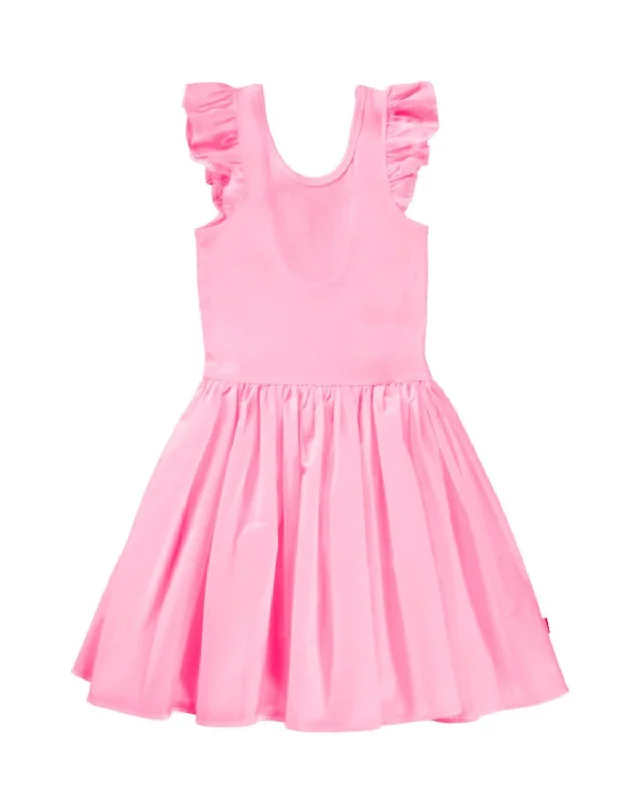 Girl's Cloudia Dress In Sunset Pink Vintage unclassified dresses