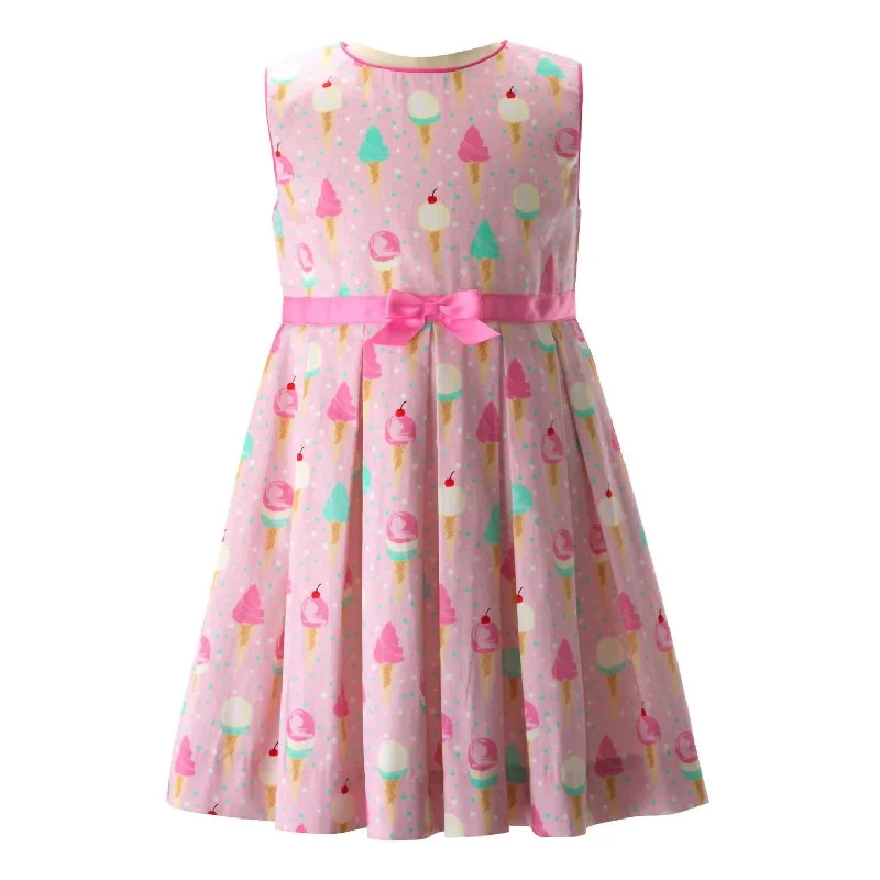 Girl's Ice Cream Dress In Bright Pink Engagement unclassified dresses