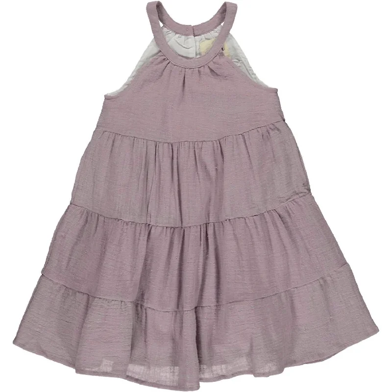 Girl's Maleia Dress In Lavender Bright color unclassified dresses