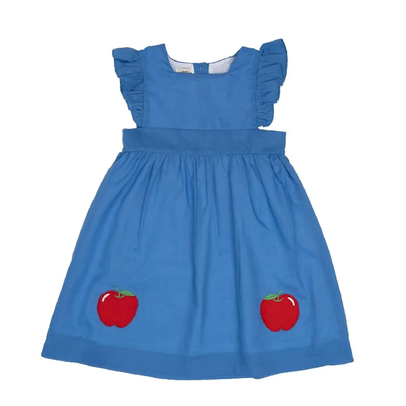 Girl's Paula Dress In Pinafore Apple Holiday unclassified dresses