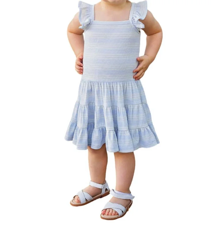 Girl's Payton Dress In Blue Beaded unclassified dresses