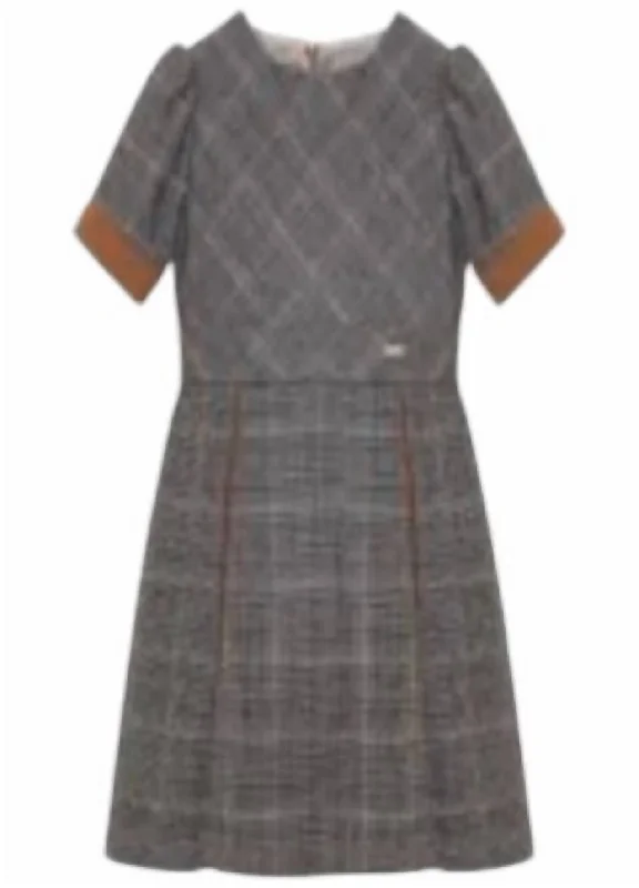 Girls Woven Dress In Grey Boho unclassified dresses