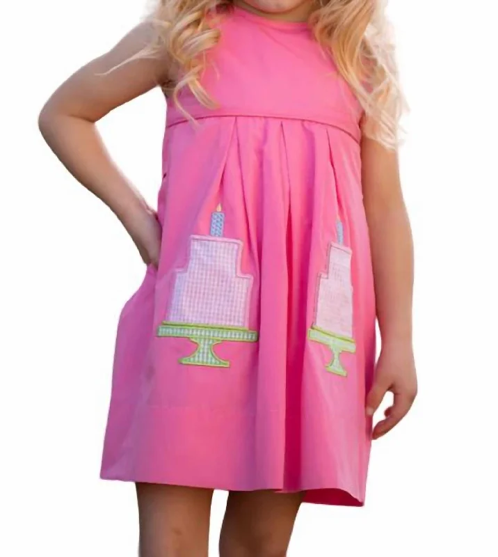 Hadley Happy Birthday Dress In Pink Everyday wear unclassified dresses