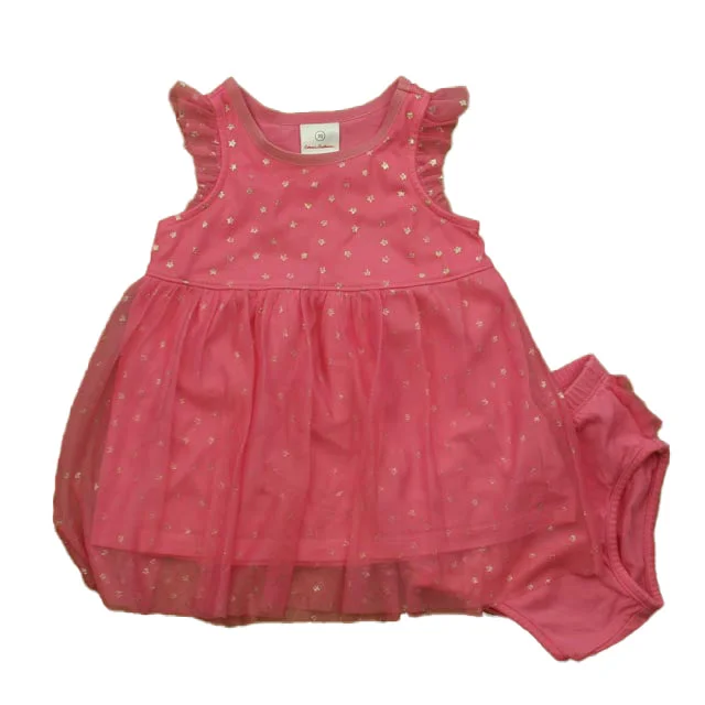 Hanna Andersson Girls Pink Stars Dress Festival unclassified dresses