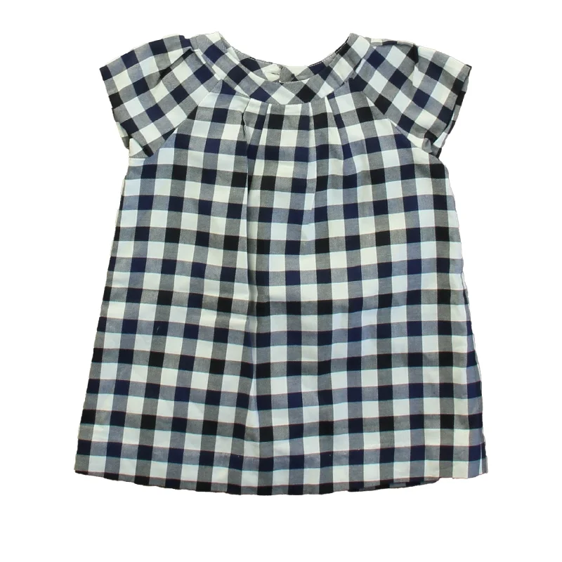 Jacadi Girls Blue | White Check Dress Sleeveless unclassified dresses