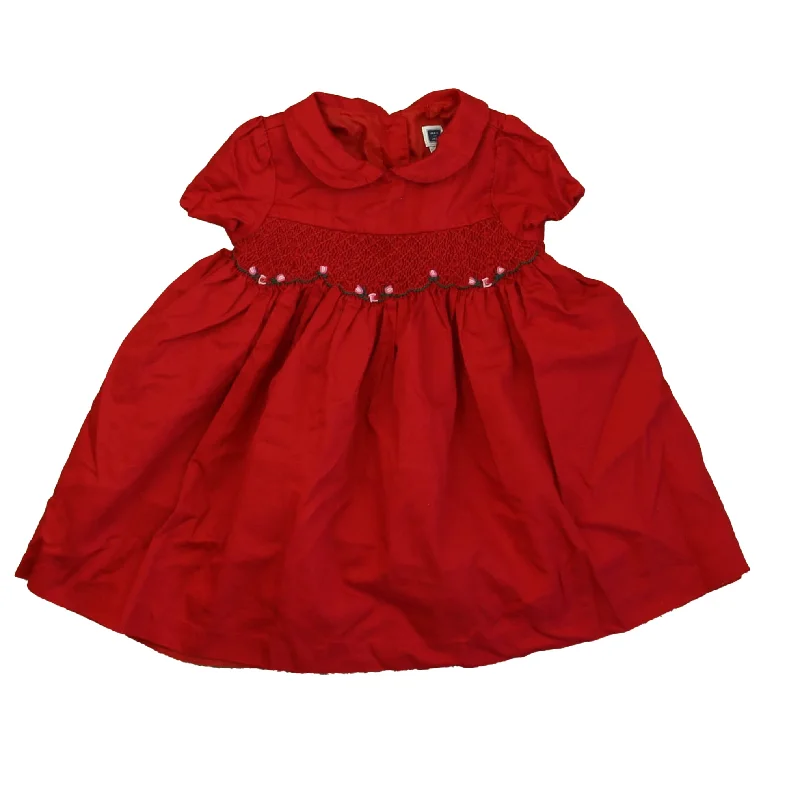 Janie and Jack Girls Red Smocked Dress Party unclassified dresses