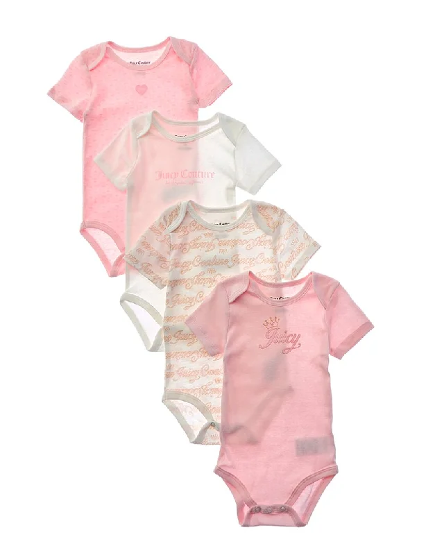 Juicy Couture girls  4pk Bodysuit, 18M, Pink Chic unclassified dresses