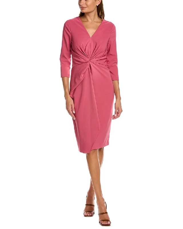 Kay Unger Stretch Crepe Sheath Dress Unique unclassified dresses