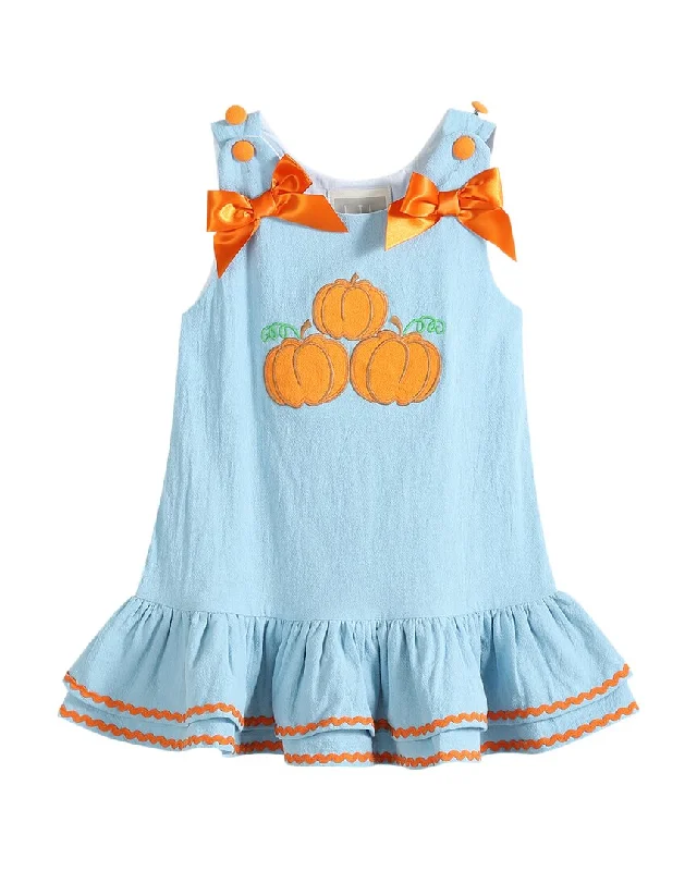 Lil Cactus Pumpkin Ruffle Dress Open-back unclassified dresses