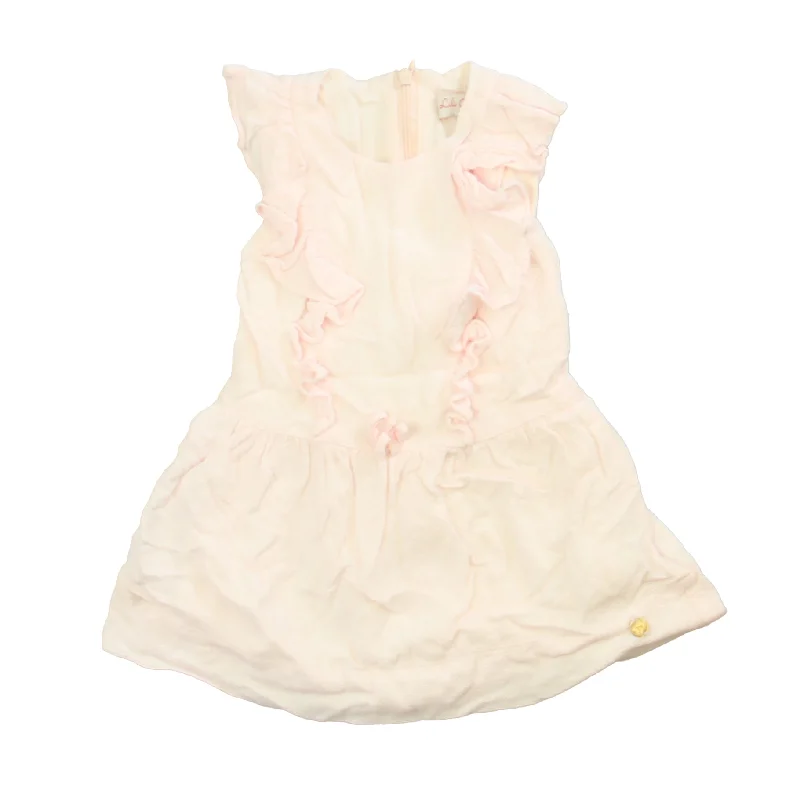 Lili Gaufrette Girls Pink Dress A-line unclassified dresses