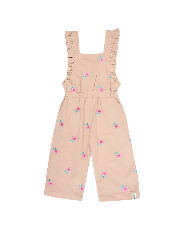 Lilly and Sid Embroidered Cord Dungaree Comfortable unclassified dresses