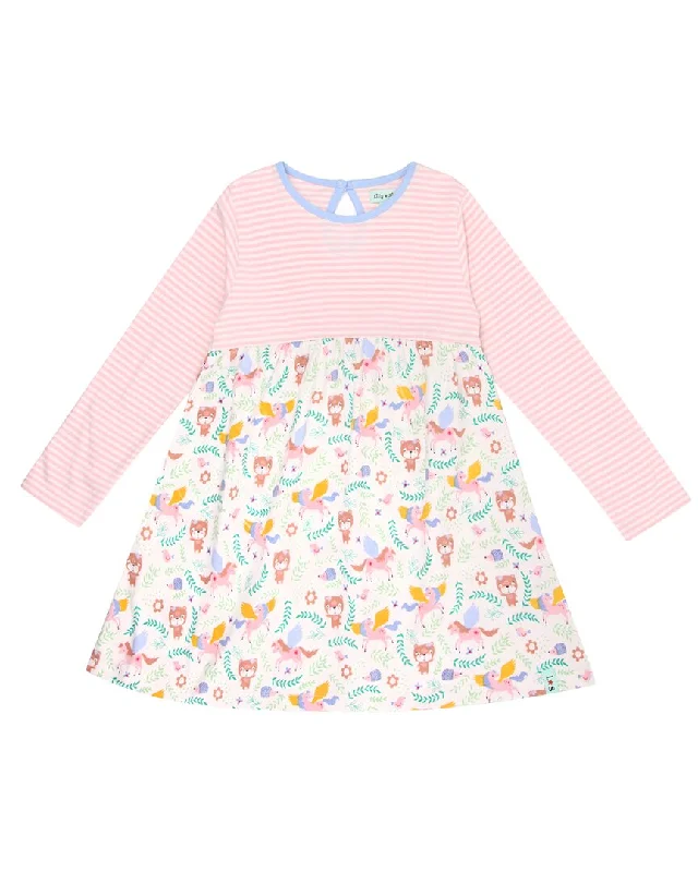 Lilly and Sid Unicorn Lilly/Stripe Dress Lounge unclassified dresses