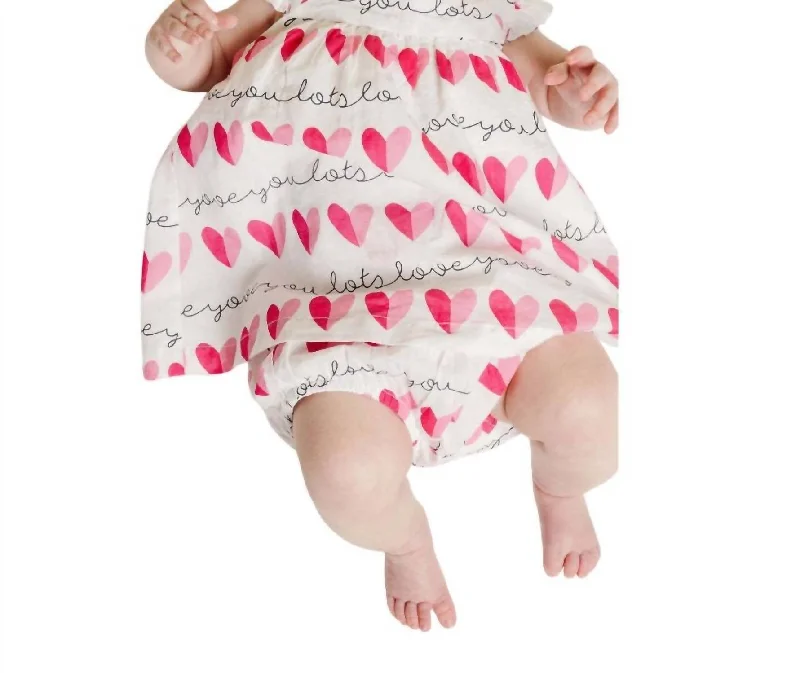 Love You Lots Dress & Bloomer In Multi Bright color unclassified dresses