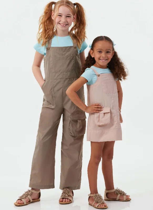 McCalls Child/Teen Pinafore & Overalls M8489 Earthy tone unclassified dresses