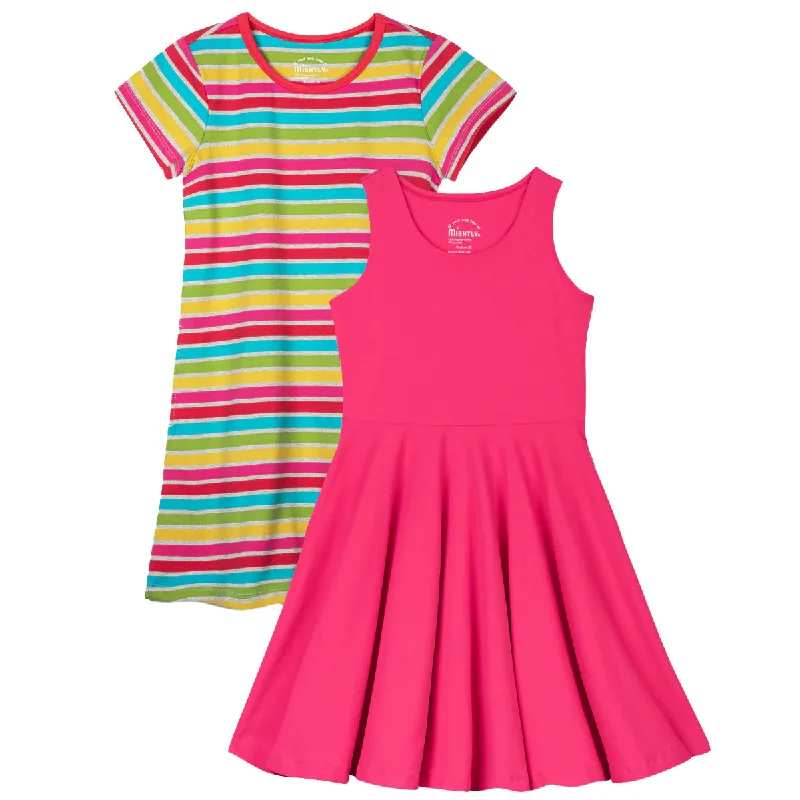 Mightly Girls Rainbow Stripe Dress Graduation unclassified dresses