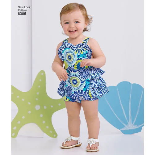 New Look Baby's Dress and Romper N6385 Boho unclassified dresses