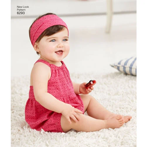 New Look Baby's Rompers and Dresses N6293 Backless unclassified dresses