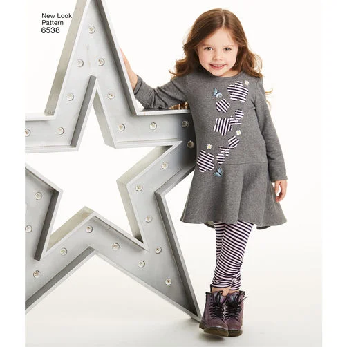 New Look Child Leggings and Dresses N6538 Comfortable unclassified dresses