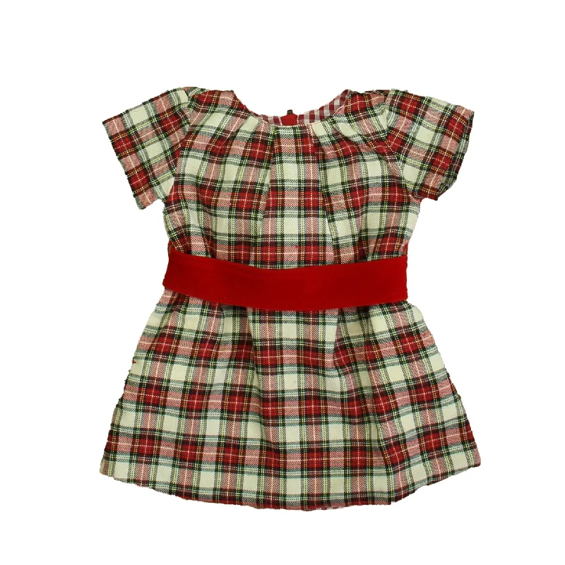 Petit Peony Girls Red Plaid Dress Discounted unclassified dresses