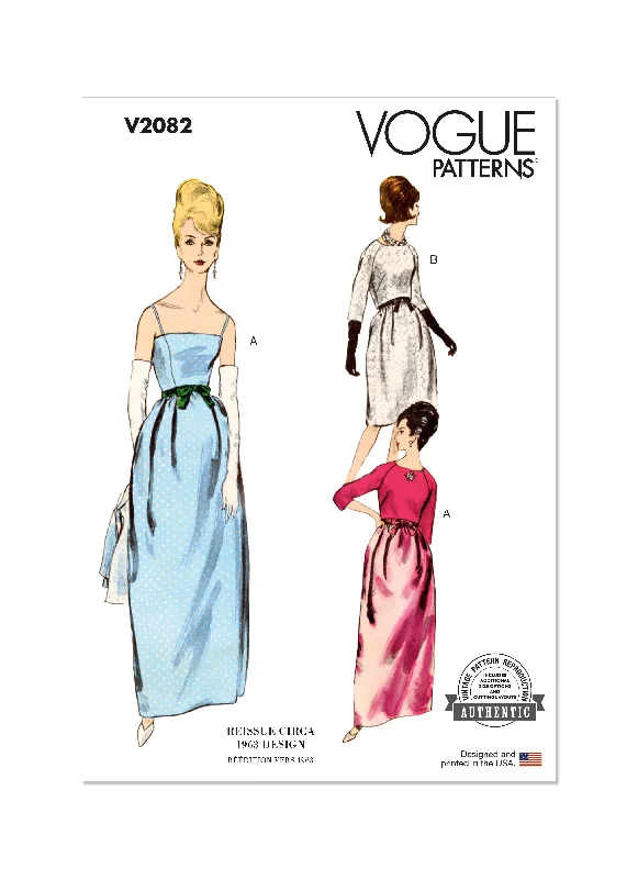 Vogue Sewing Pattern 2082 Sixties Evening Dress and Bolero Unique unclassified dresses