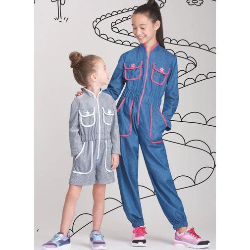 Simplicity Child Jumpsuit & Dress S9722 Fall unclassified dresses