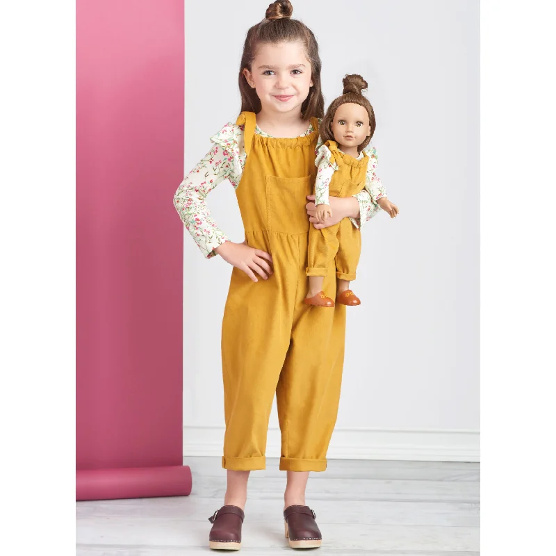 Simplicity Child Knit Tops, Overalls, and Pinafore S9661 Polka dot unclassified dresses