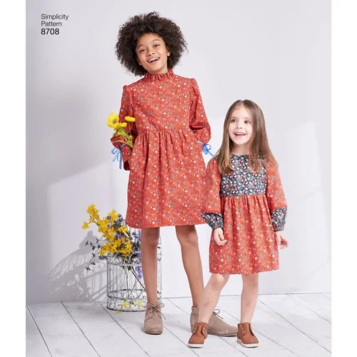 Simplicity Child/Teen Dresses S8708 Printed unclassified dresses