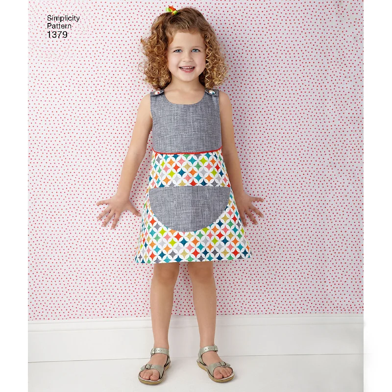 Simplicity Children's Dresses S1379 Vacation unclassified dresses