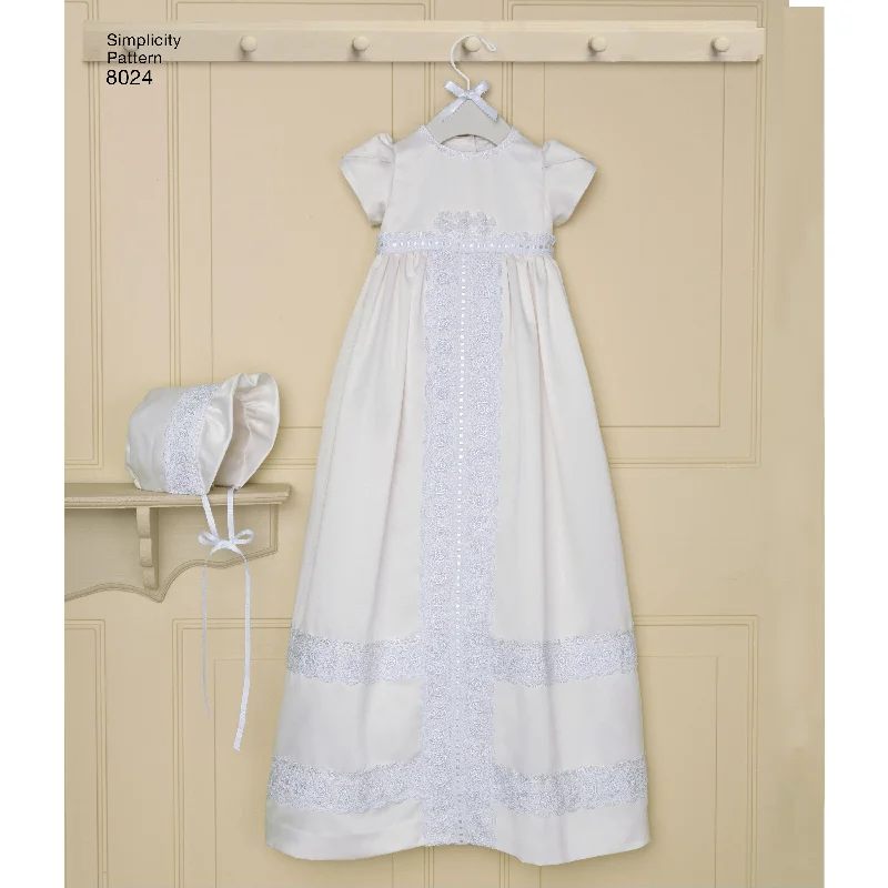 Simplicity Classic Christening Sets S8024 Trendy unclassified dresses