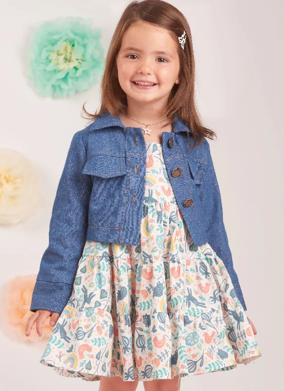 Simplicity Sewing Pattern 9899 Toddlers' Jacket and Dresses Soft fabric unclassified dresses