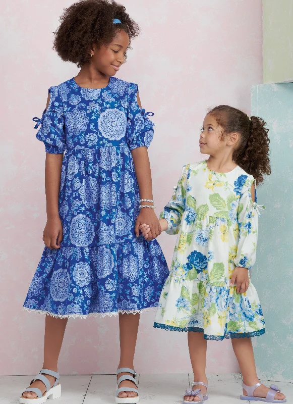 Simplicity Sewing Pattern 9933 Children's and Girls' Dress with Sleeve Variations Denim unclassified dresses