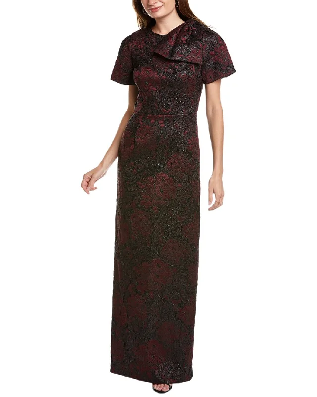 Teri Jon by Rickie Freeman Jacquard Gown Soft fabric unclassified dresses