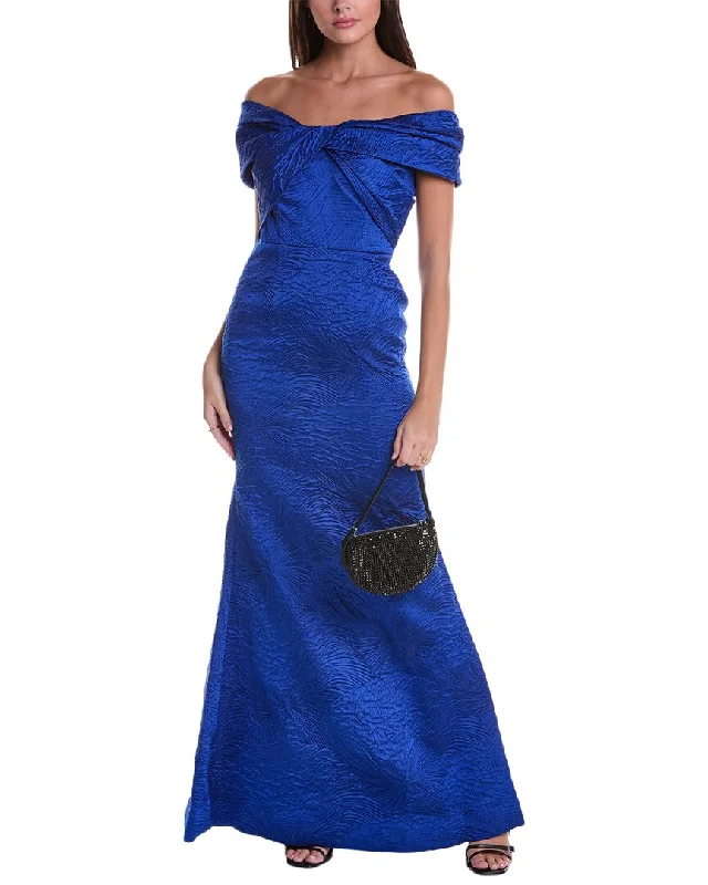 Teri Jon by Rickie Freeman Off-The-Shoulder Gown Everyday wear unclassified dresses